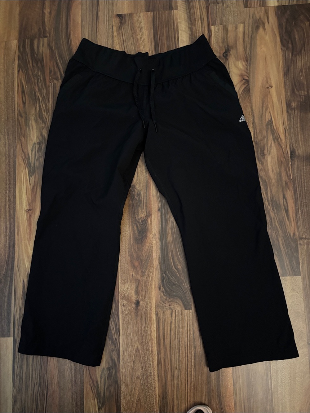adidas Black Casual Drawstring Pants